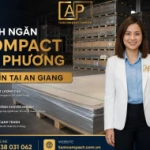 Thi công vách ngăn vệ sinh tấm Compact CDF tại An Giang