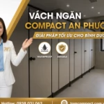 Thi công vách ngăn vệ sinh tấm Compact CDF tại Bình Dương