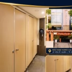 Hoàn thành Thi công lắp đặt vách ngăn vệ sinh tấm compact Nhà Hàng Hương Cau 2 Lê Văn Sỹ