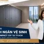 Thi công vách ngăn vệ sinh tấm Compact CDF tại TP. Hồ Chí Minh