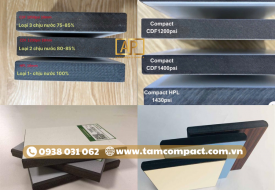“So Sánh Tấm Compact CDF và HPL: Ưu Nhược Điểm, Ứng Dụng Thực Tế và Lựa Chọn Tốt Nhất Cho Công Trình”