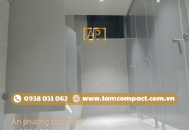 Vách ngăn Compact phủ Acrylic: Giải pháp tối ưu cho không gian hiện đại